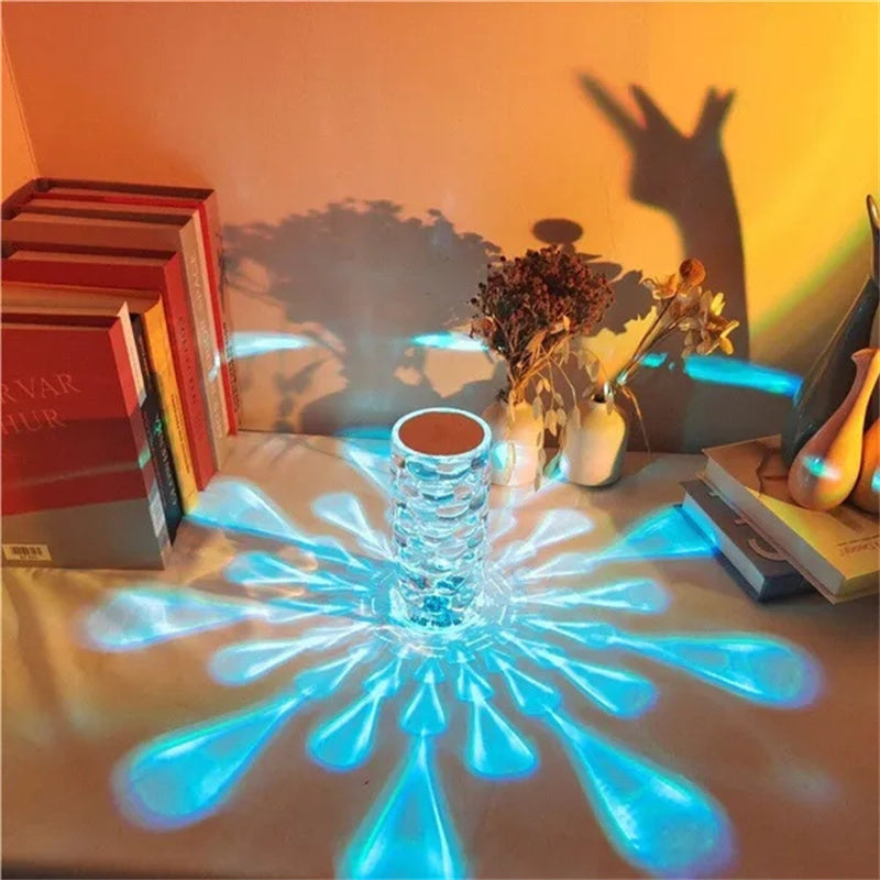 Diamond Spark Lamp™ – Viral Crystal Touch Light with 16 Color Modes