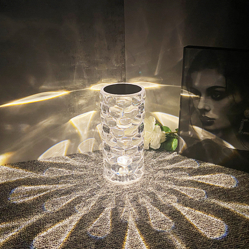 Diamond Spark Lamp™ – Viral Crystal Touch Light with 16 Color Modes