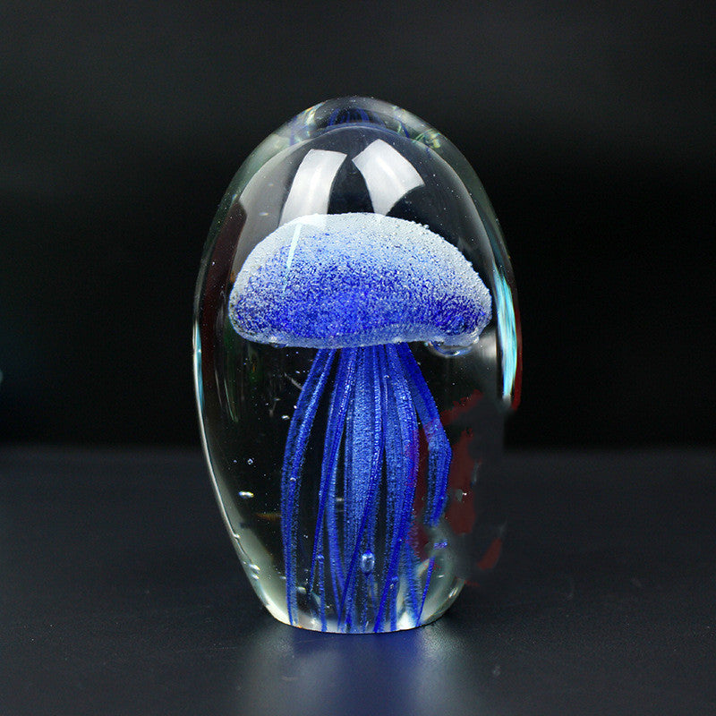 Luminous Glass Crystal Jellyfish Ball Night Light