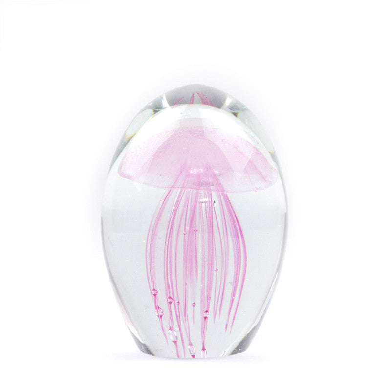 Luminous Glass Crystal Jellyfish Ball Night Light
