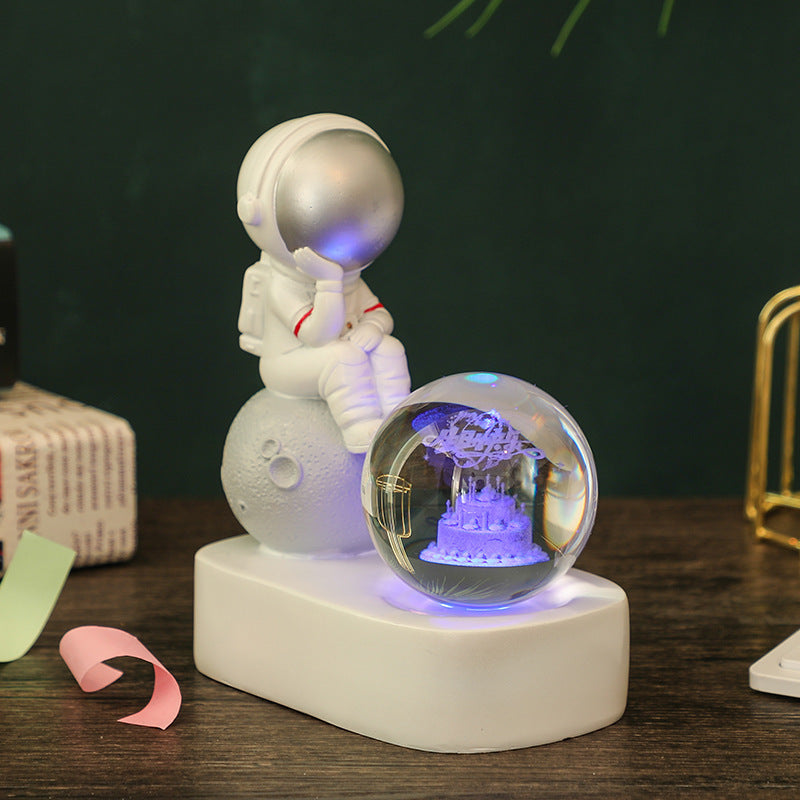 Astronaut Dream Lamp™ – 3D Crystal Ball LED Night Light