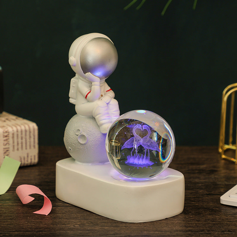 Astronaut Dream Lamp™ – 3D Crystal Ball LED Night Light