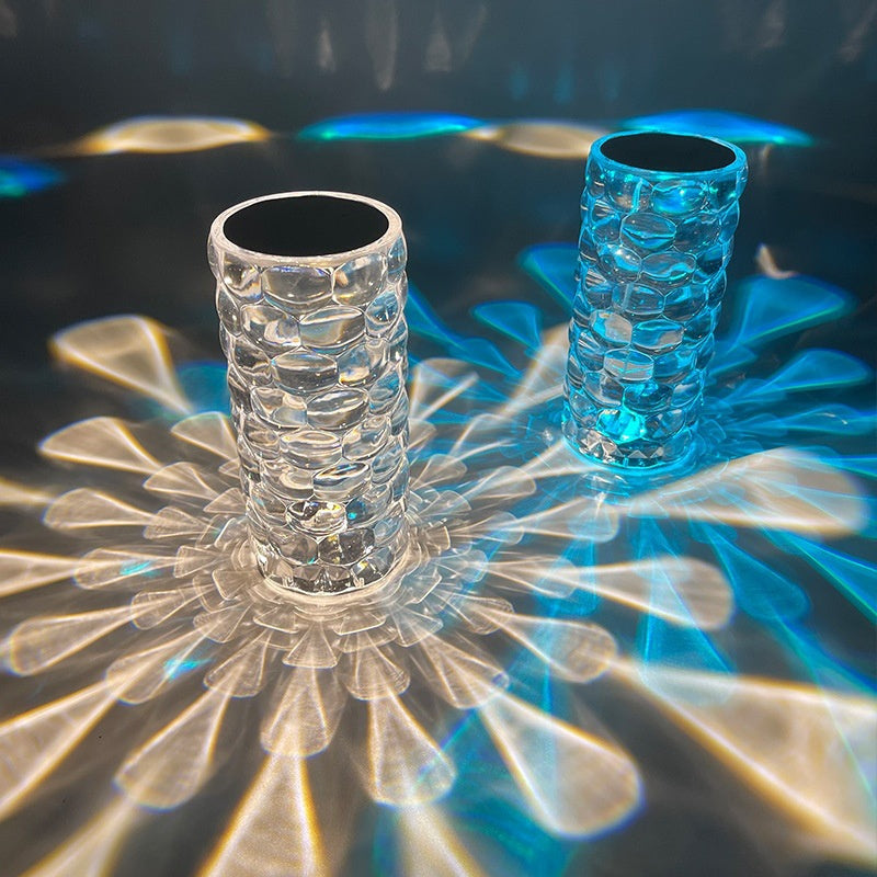 Diamond Spark Lamp™ – Viral Crystal Touch Light with 16 Color Modes