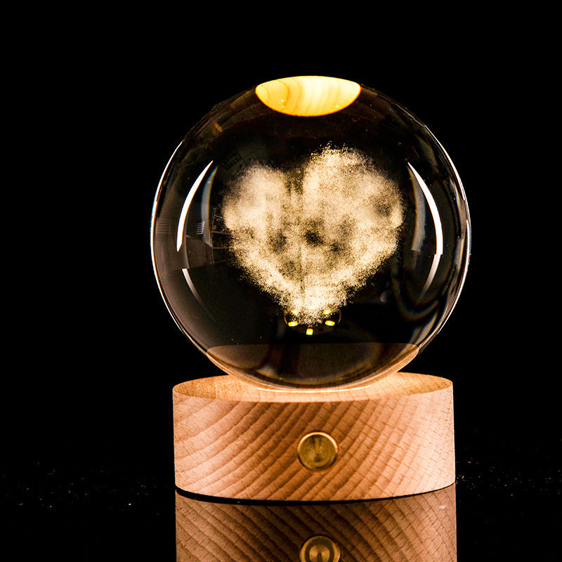 Galaxy Crystal Ball™ – 3D Laser-Carved LED Lamp (Color-Changing Decoration)