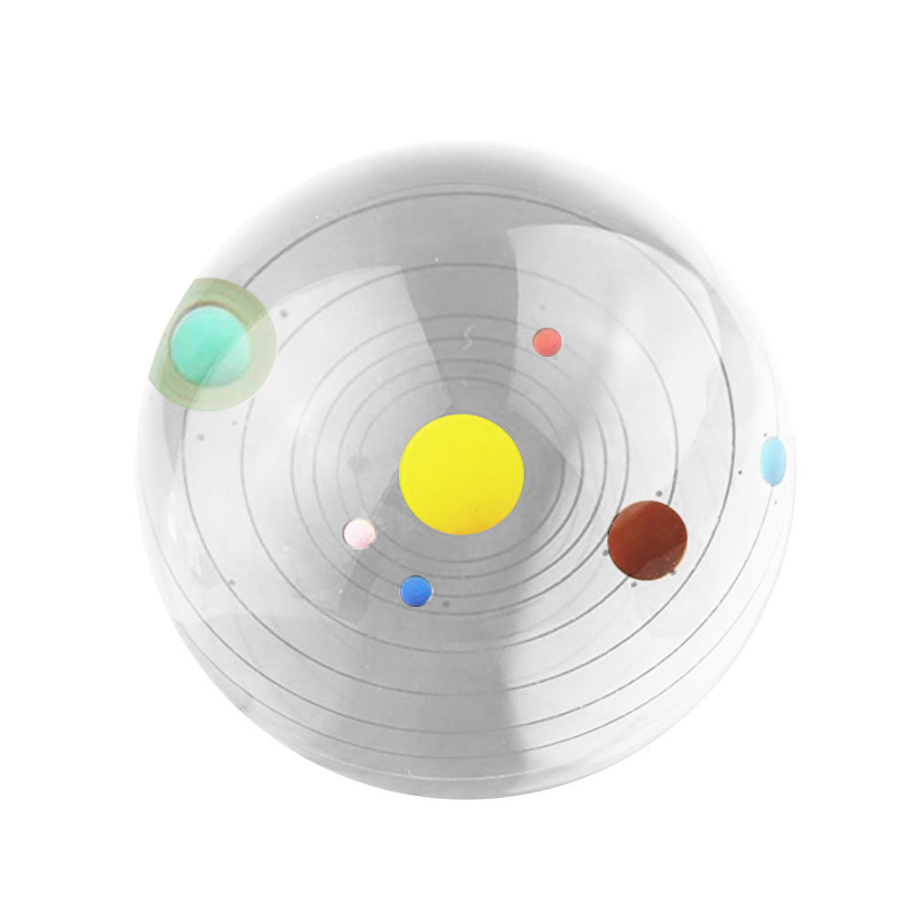 3D Crystal Ball Transparent Glowing Milky Way Ornament