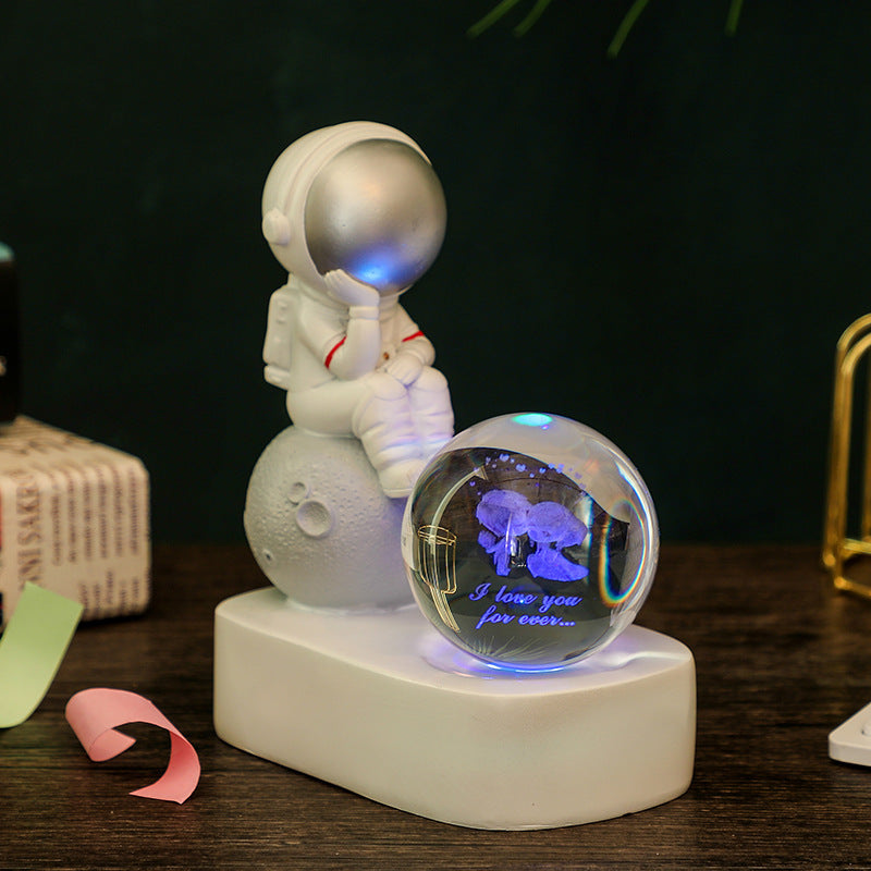 Astronaut Dream Lamp™ – 3D Crystal Ball LED Night Light