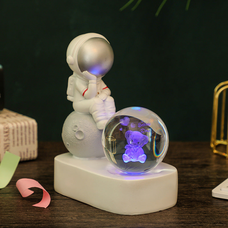 Astronaut Dream Lamp™ – 3D Crystal Ball LED Night Light