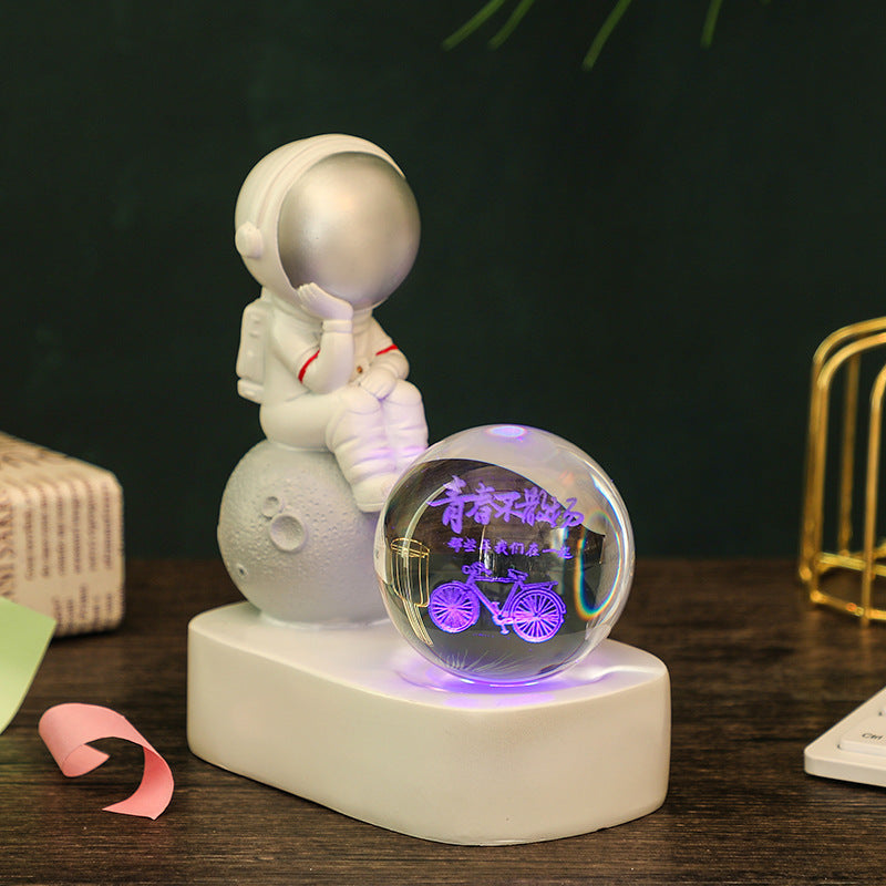 Astronaut Dream Lamp™ – 3D Crystal Ball LED Night Light