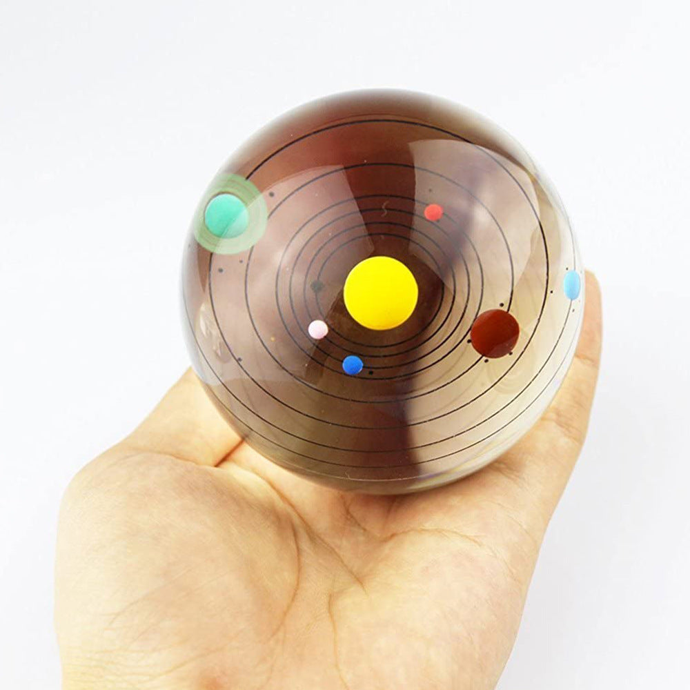3D Crystal Ball Transparent Glowing Milky Way Ornament