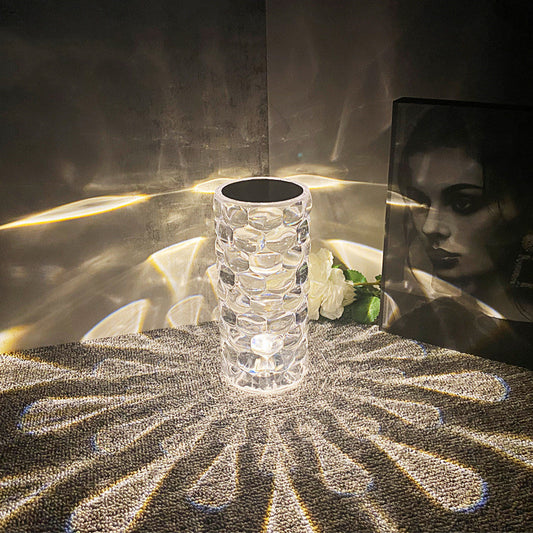 Diamond Spark Lamp™ – Viral Crystal Touch Light with 16 Color Modes