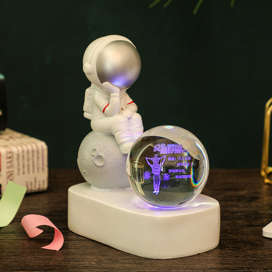 Astronaut Dream Lamp™ – 3D Crystal Ball LED Night Light